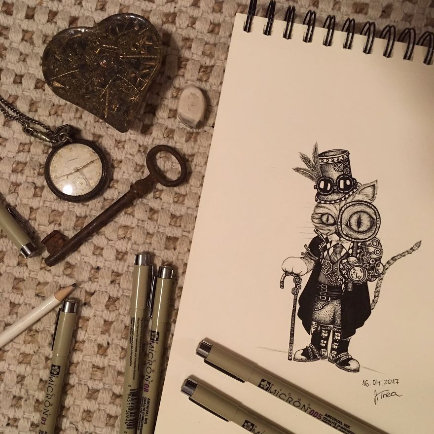 I Started With This Style Of Drawing Almost 3 Years Ago And Here Is My Progress