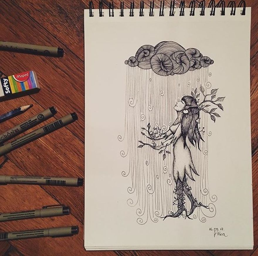 I Started With This Style Of Drawing Almost 3 Years Ago And Here Is My Progress