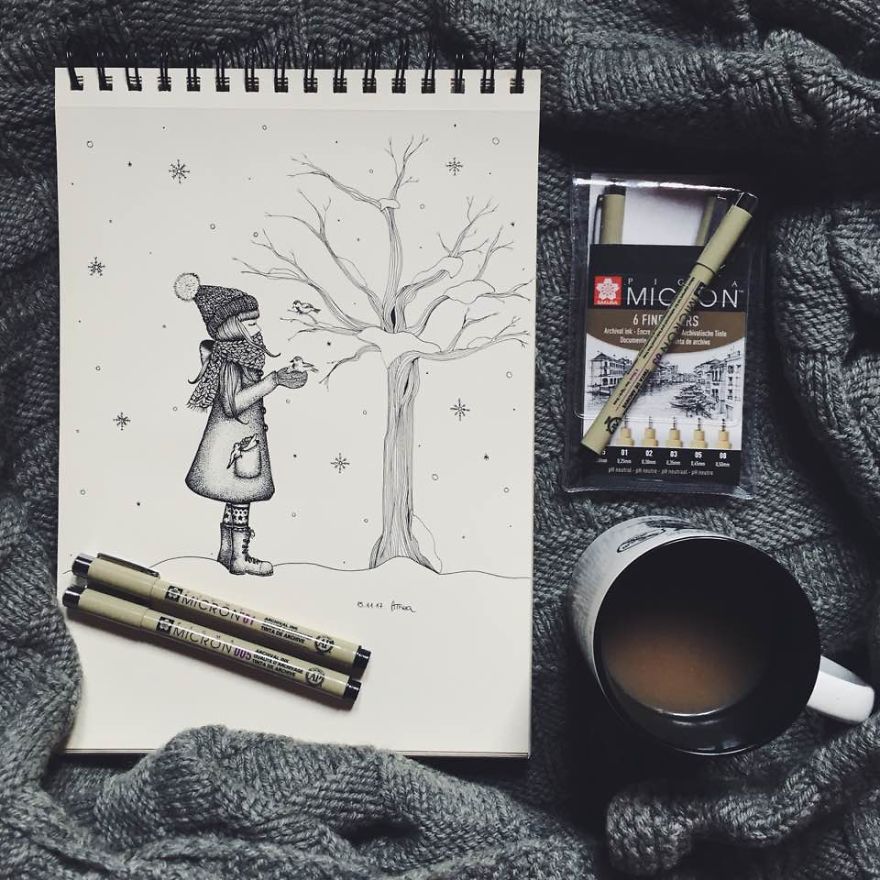 I Started With This Style Of Drawing Almost 3 Years Ago And Here Is My Progress