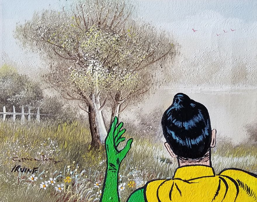 Robin In The Backyard