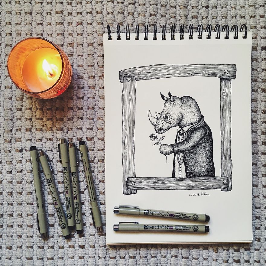 I Started With This Style Of Drawing Almost 3 Years Ago And Here Is My Progress