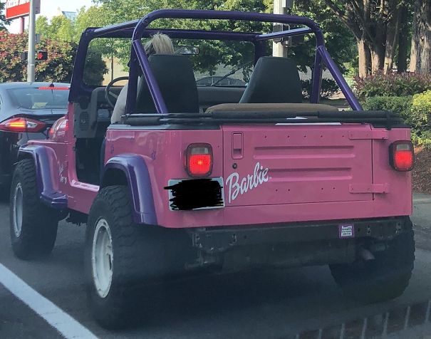 Saw A Real Life Barbie Jeep On My Way Home From Work Today