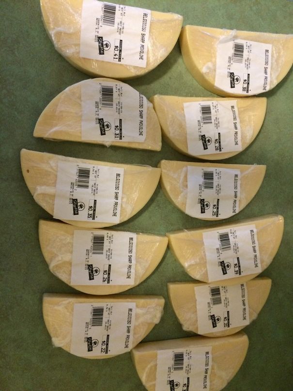 Somebody Forgot A Zero. Thanks Shop Rite 5.5 Lbs Of Sharp Provolone For $3.40