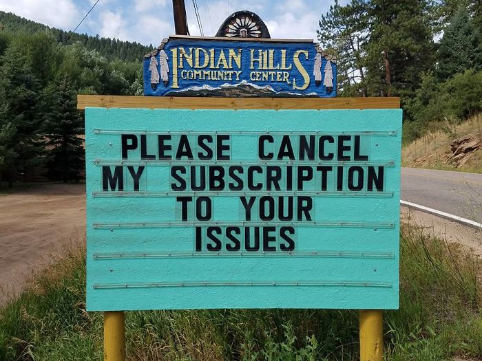 Indian Hills Sign