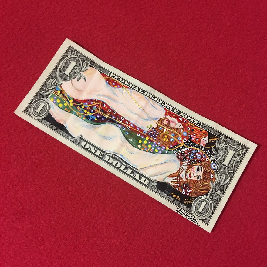 Mari Roldán The Young Artist Who Paints On Money