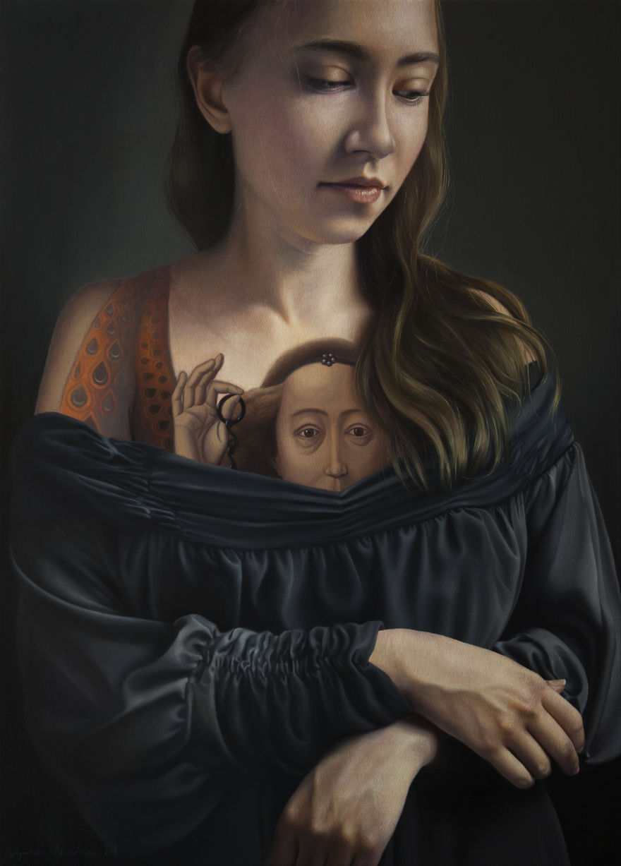 Famous Masterpieces Are Re-imagined As Tattoos On The Back