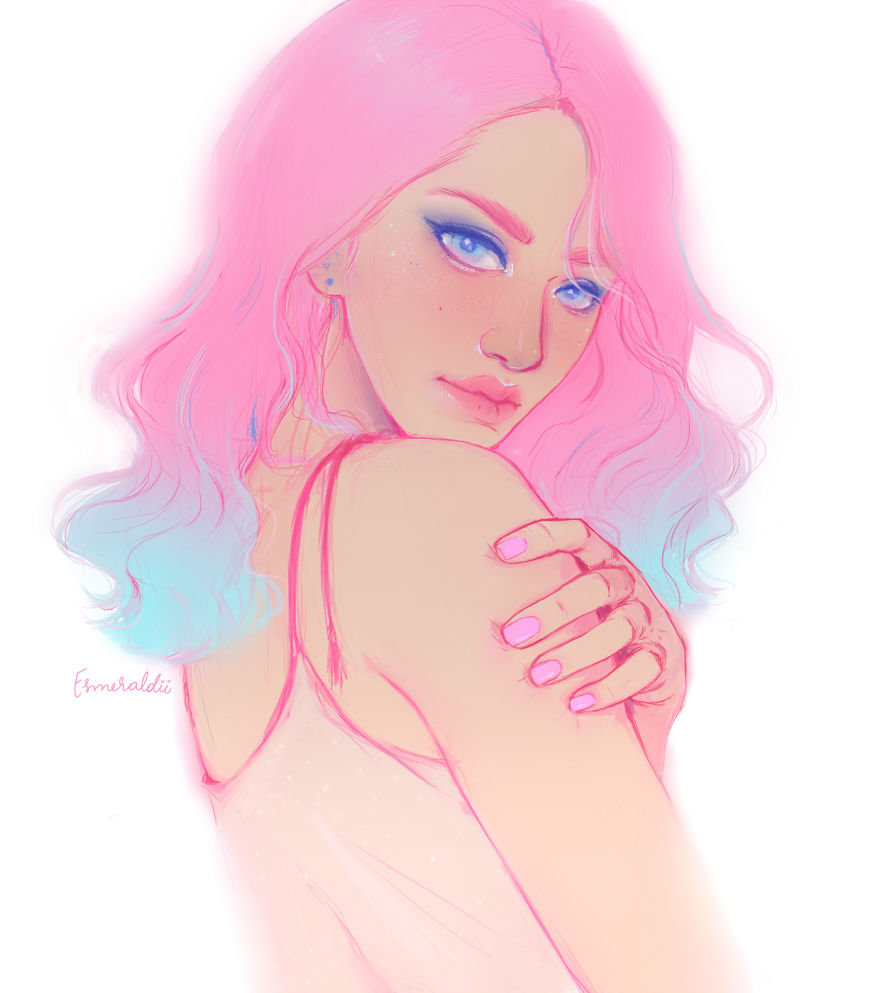 I Create Dreamy Illustrations