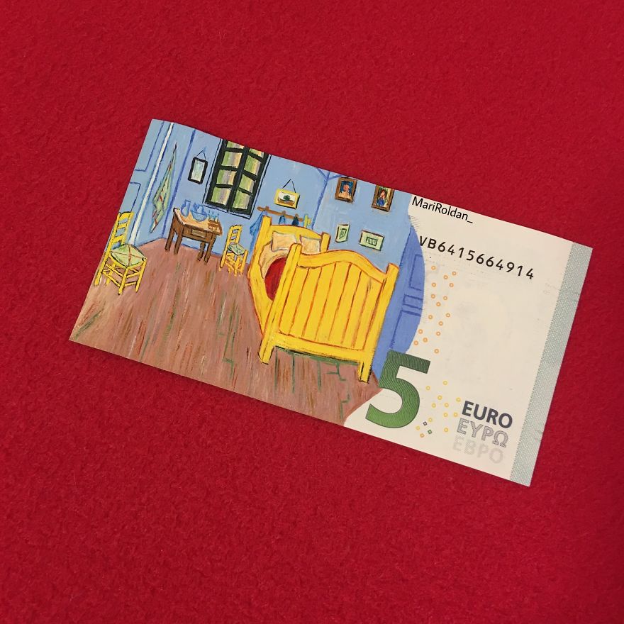 Mari Roldán The Young Artist Who Paints On Money