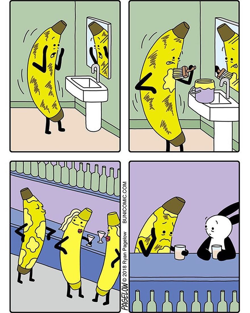 Cartoonist Puts A Cute Bunny In Dark Situations, And We Can't Get Enough