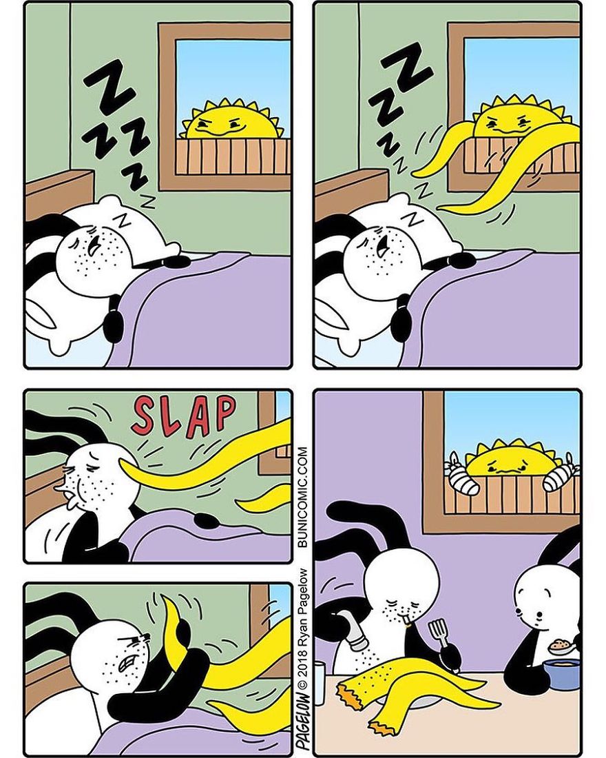 Cartoonist Puts A Cute Bunny In Dark Situations, And We Can't Get Enough