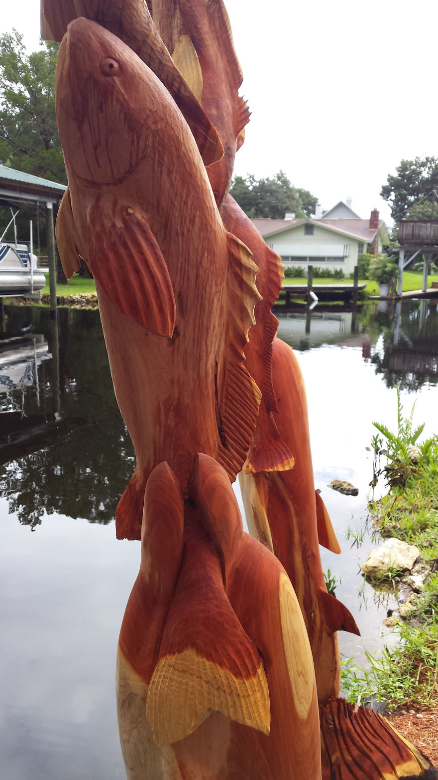 Creating Art Sculpture From Cedar Trees Damaged In A Hurricane Creating Art Sculpture From Cedar Trees Damaged In A Hurricane