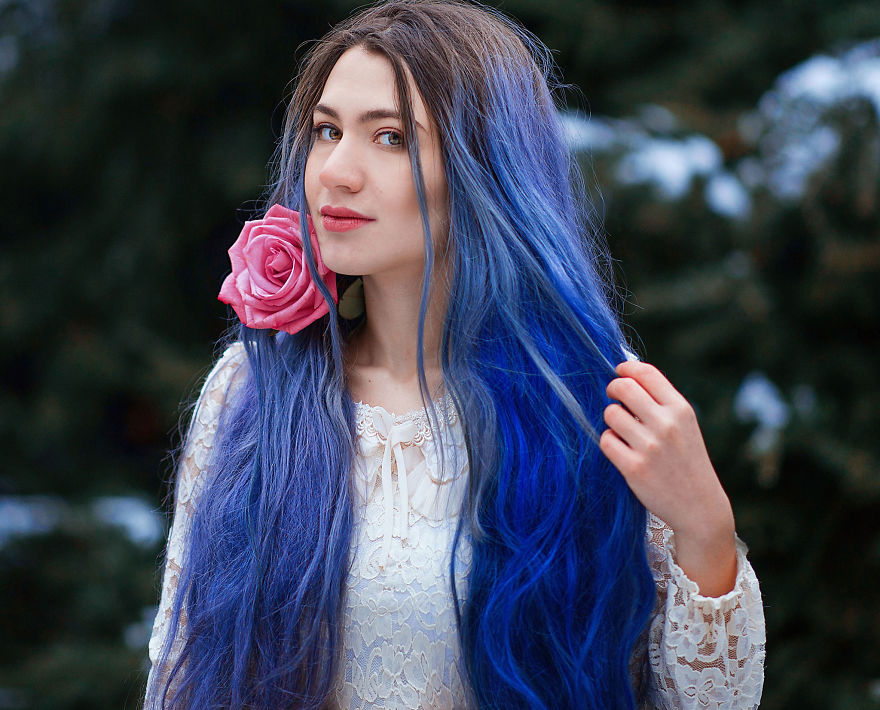 I Create Dreamy Portraits Inspired By Colored Hair And Fairytales I Create Dreamy Portraits Inspired By Colored Hair And Fairytales