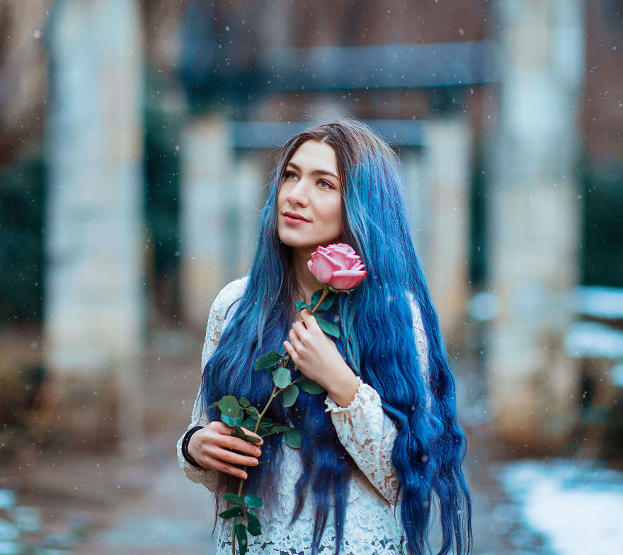 I Create Dreamy Portraits Inspired By Colored Hair And Fairytales I Create Dreamy Portraits Inspired By Colored Hair And Fairytales