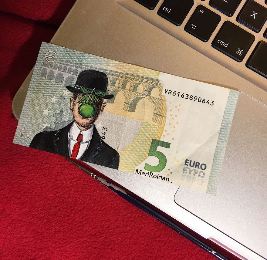 Mari Roldán The Young Artist Who Paints On Money