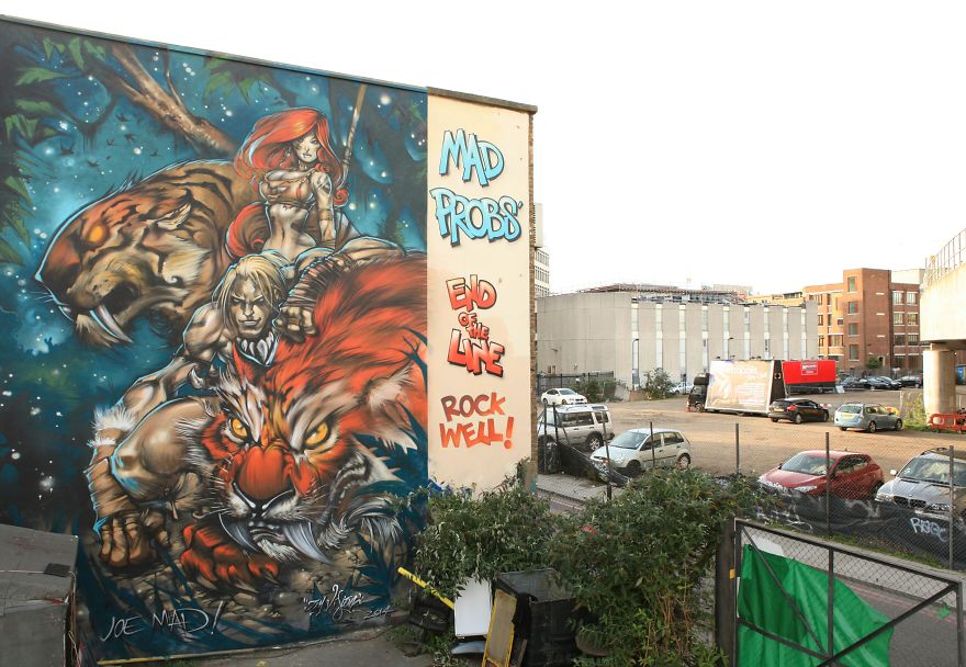 Huge New Mural Featuring Marvel Studio's Ant-Man And The Wasp From Jim Vision