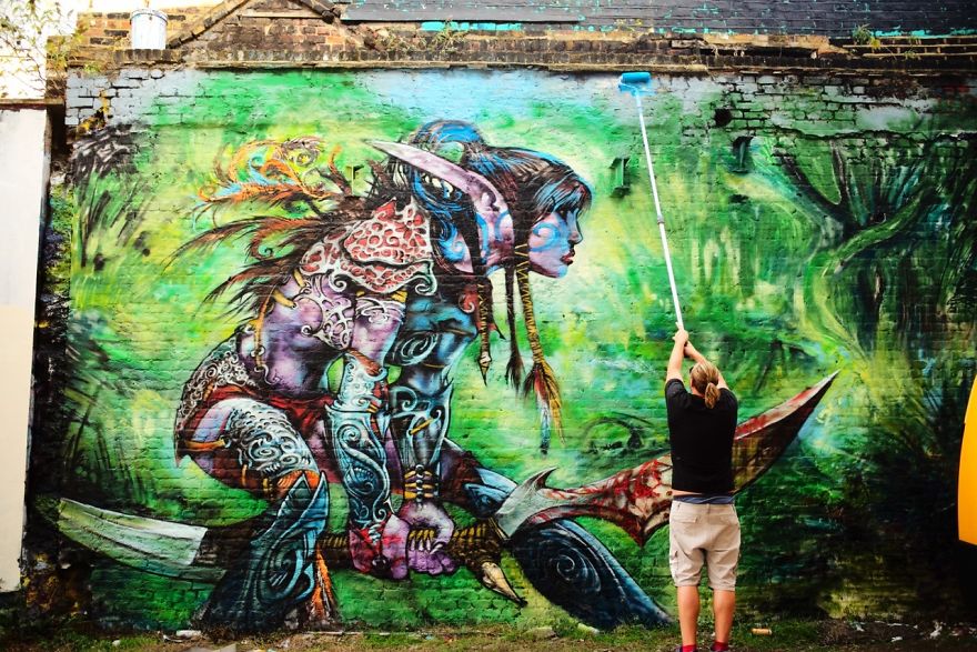 Huge New Mural Featuring Marvel Studio's Ant-Man And The Wasp From Jim Vision