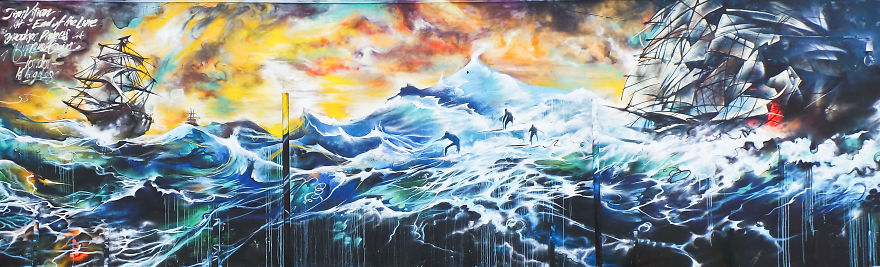 Huge New Mural Featuring Marvel Studio's Ant-Man And The Wasp From Jim Vision