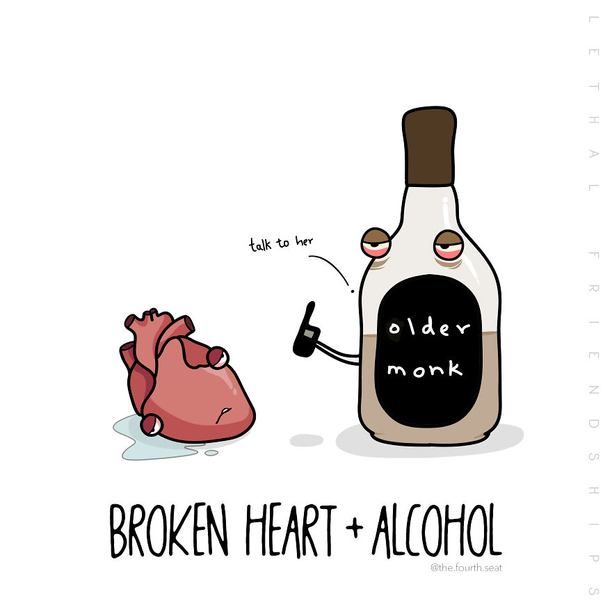 I Illustrated A Small Series Titled "Lethal Friendships" For Friendship Day I Illustrated A Small Series Titled "Lethal Friendships" For Friendship Day