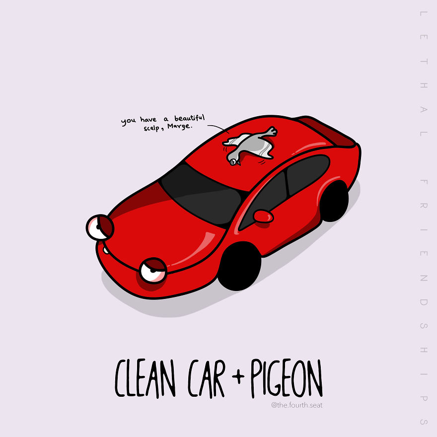 I Illustrated A Small Series Titled "Lethal Friendships" For Friendship Day