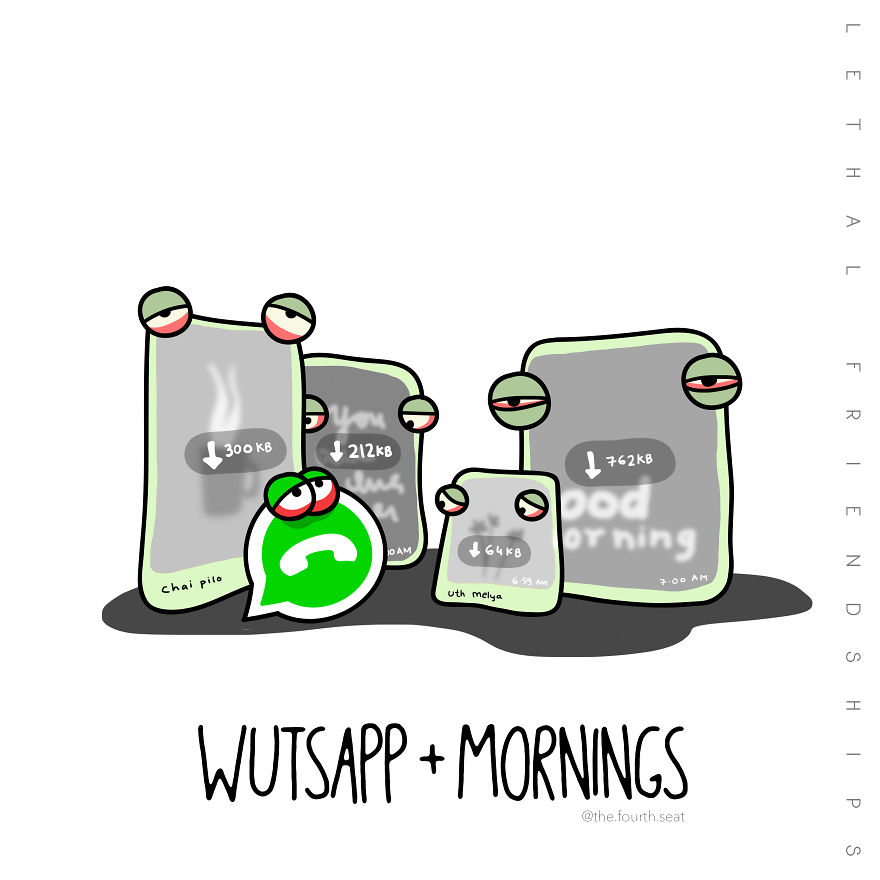 I Illustrated A Small Series Titled "Lethal Friendships" For Friendship Day