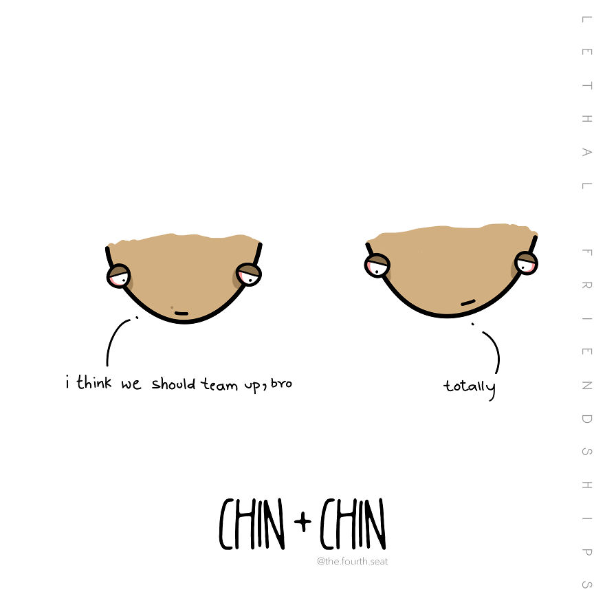 I Illustrated A Small Series Titled "Lethal Friendships" For Friendship Day