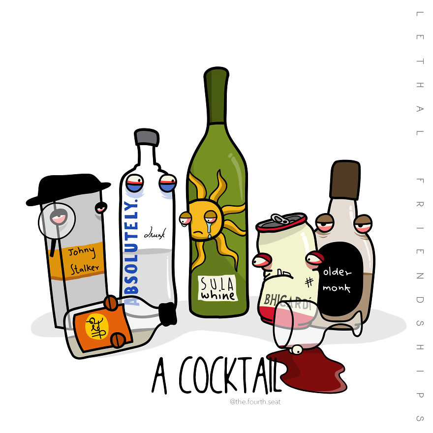 I Illustrated A Small Series Titled "Lethal Friendships" For Friendship Day I Illustrated A Small Series Titled "Lethal Friendships" For Friendship Day