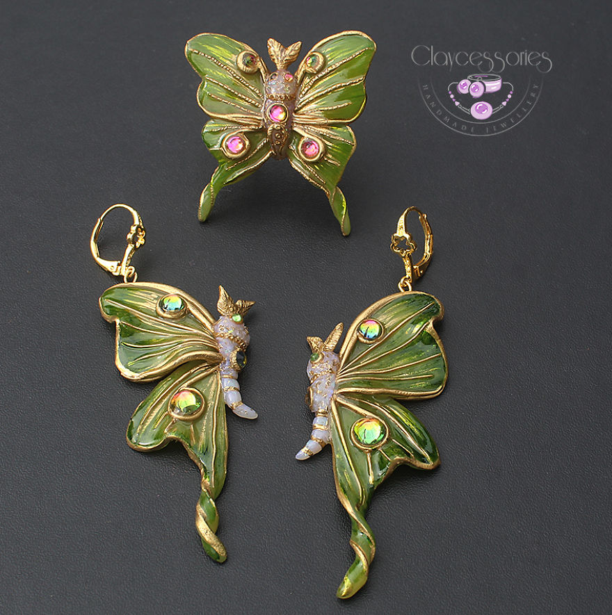 I Use Polymer Clay To Create Unique Butterfly Jewellery