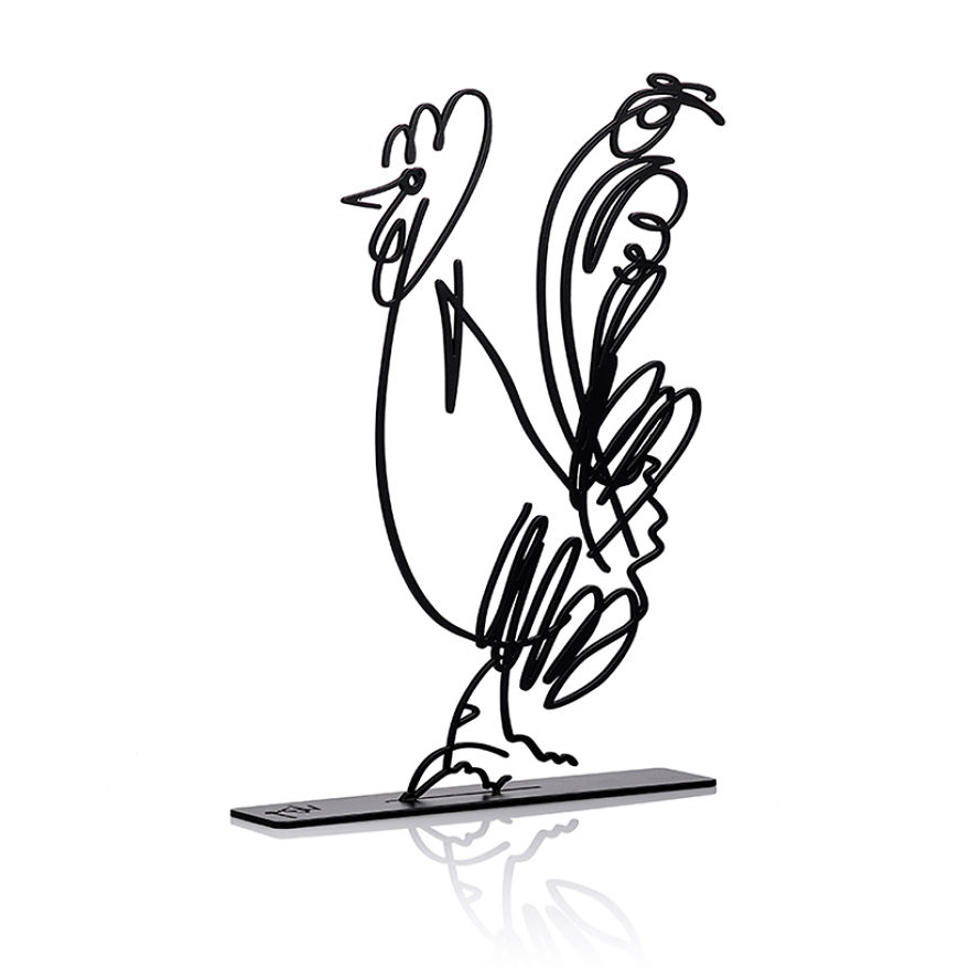 I Found A 50-Year-Old Book With Animal Illustrations, And Turned Them Into Minimalist Sculptures I Found A 50-Year-Old Book With Animal Illustrations, And Turned Them Into Minimalist Sculptures