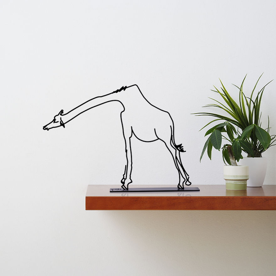 I Found A 50-Year-Old Book With Animal Illustrations, And Turned Them Into Minimalist Sculptures I Found A 50-Year-Old Book With Animal Illustrations, And Turned Them Into Minimalist Sculptures