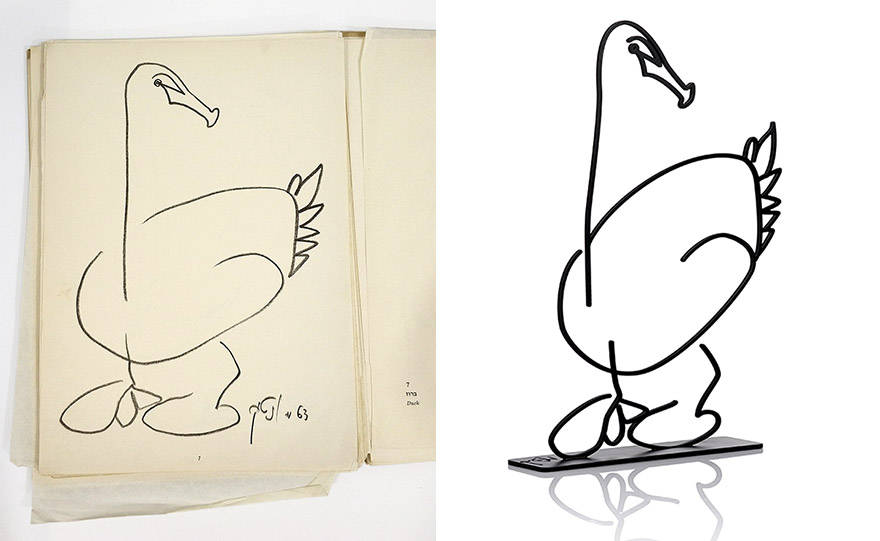 I Found A 50-Year-Old Book With Animal Illustrations, And Turned Them Into Minimalist Sculptures I Found A 50-Year-Old Book With Animal Illustrations, And Turned Them Into Minimalist Sculptures