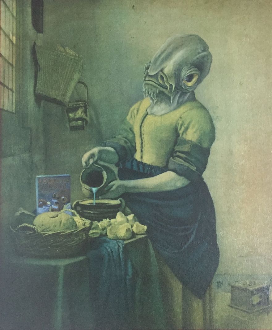 I Take Unwanted Thrift Store Art And Add A Touch Of Whimsy And Pop Culture