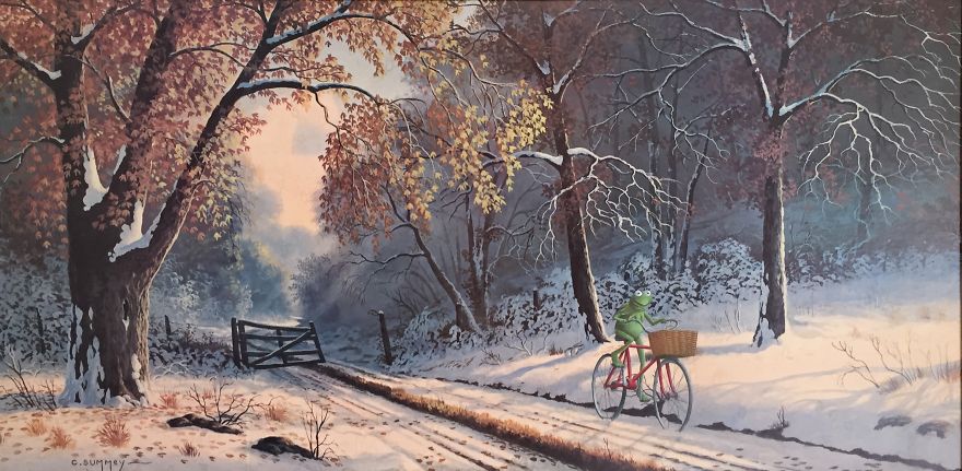 I Take Unwanted Thrift Store Art And Add A Touch Of Whimsy And Pop Culture