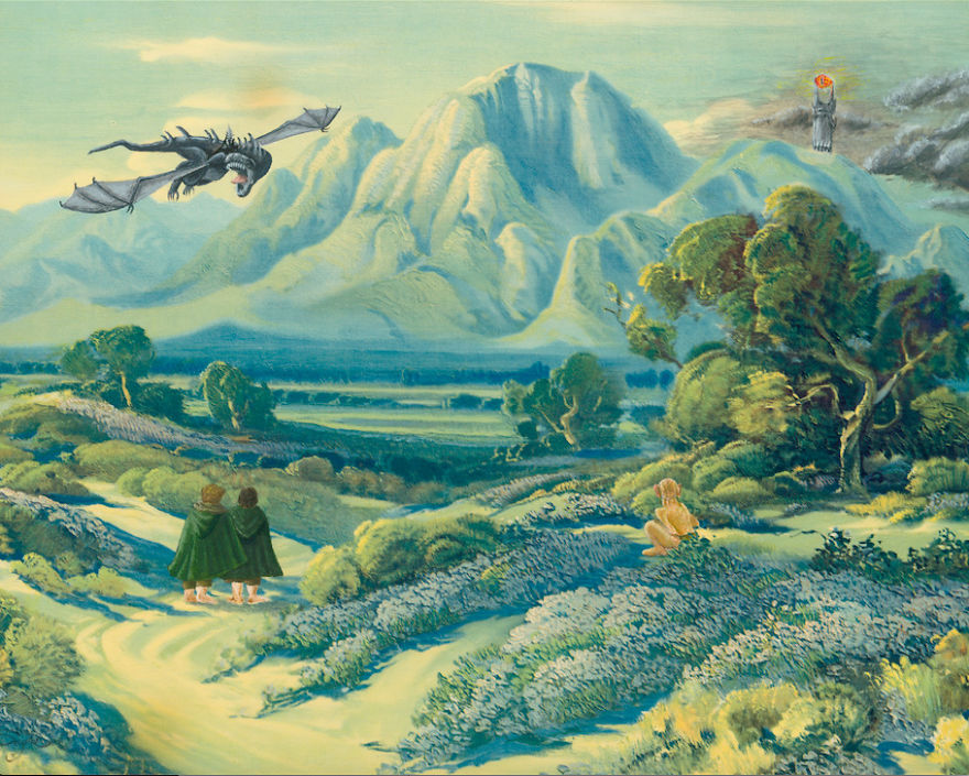 I Take Unwanted Thrift Store Art And Add A Touch Of Whimsy And Pop Culture