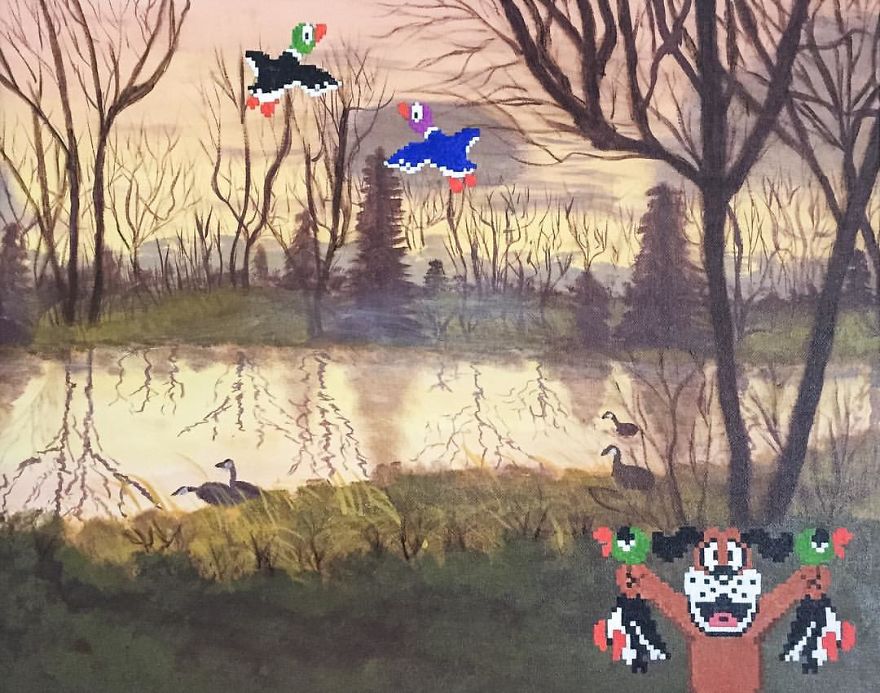 I Take Unwanted Thrift Store Art And Add A Touch Of Whimsy And Pop Culture