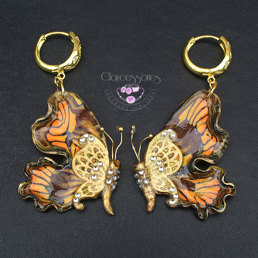 I Use Polymer Clay To Create Unique Butterfly Jewellery