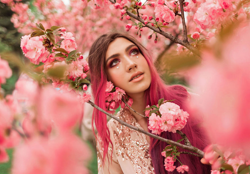 I Create Dreamy Portraits Inspired By Colored Hair And Fairytales I Create Dreamy Portraits Inspired By Colored Hair And Fairytales