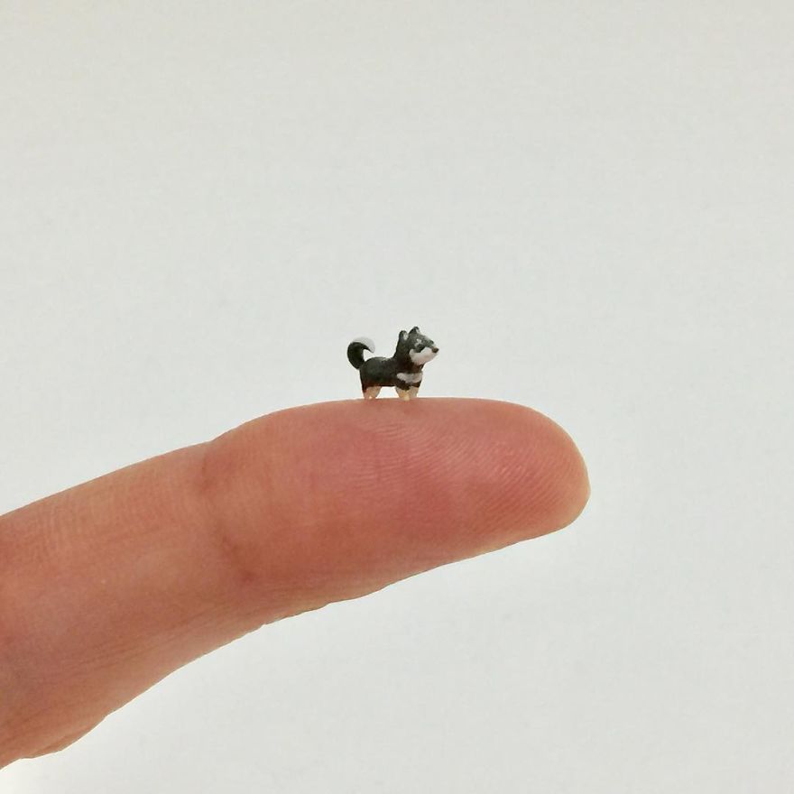 Japanese Artist Kakuho Fujii Creates Tiniest Animal Sculptures