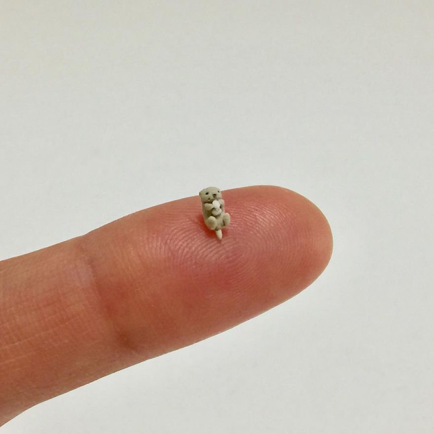 Japanese Artist Kakuho Fujii Creates Tiniest Animal Sculptures