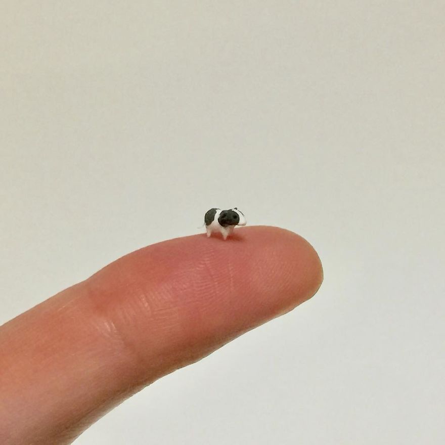 Japanese Artist Kakuho Fujii Creates Tiniest Animal Sculptures