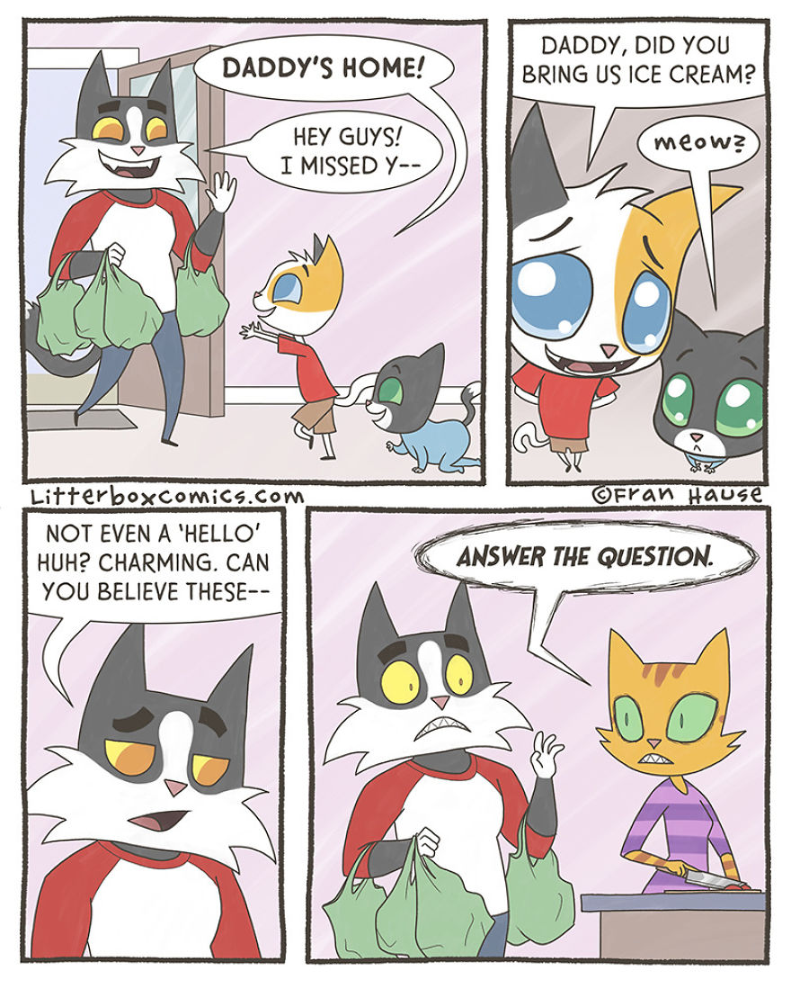 Litterbox Comics Puts A Feline Twist On Modern Day Parenting