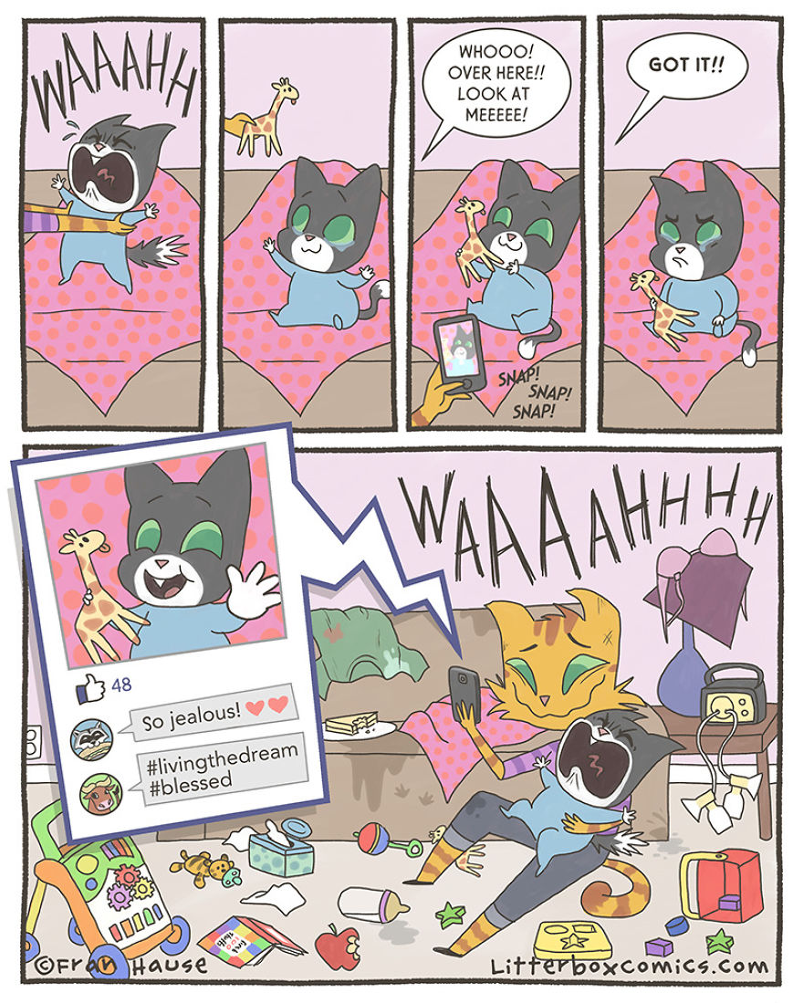 Litterbox Comics Puts A Feline Twist On Modern Day Parenting