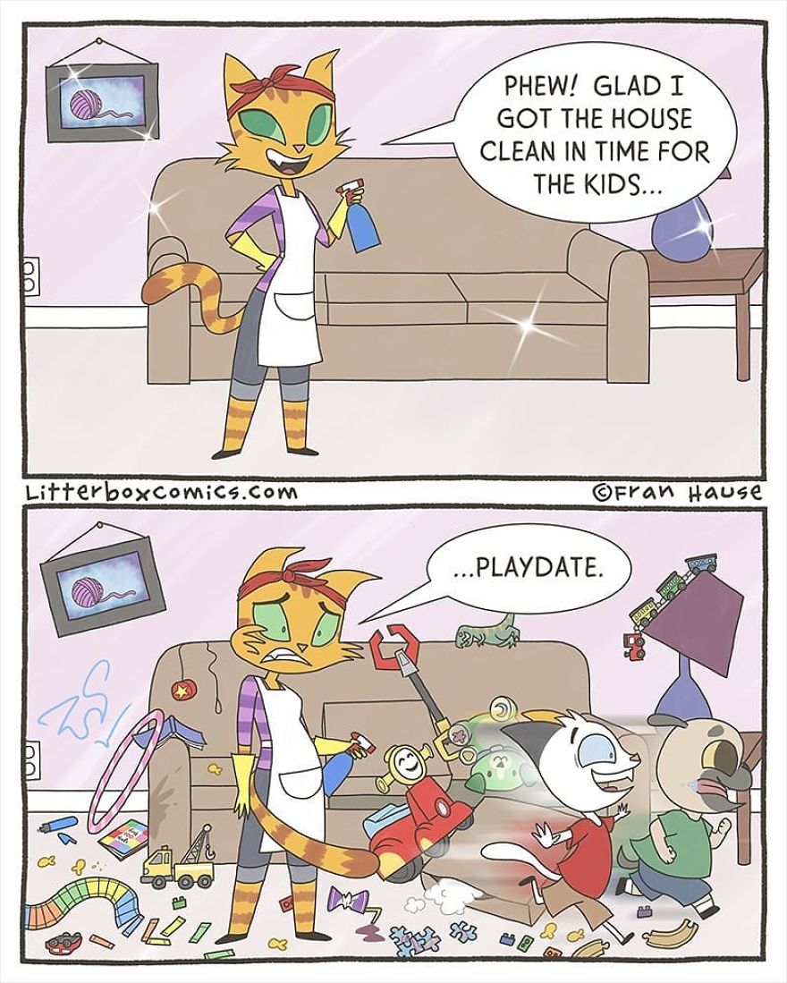 Litterbox Comics Puts A Feline Twist On Modern Day Parenting