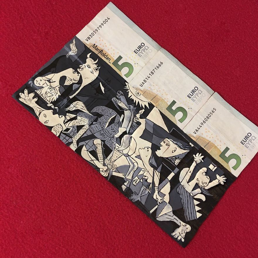 Mari Roldán The Young Artist Who Paints On Money