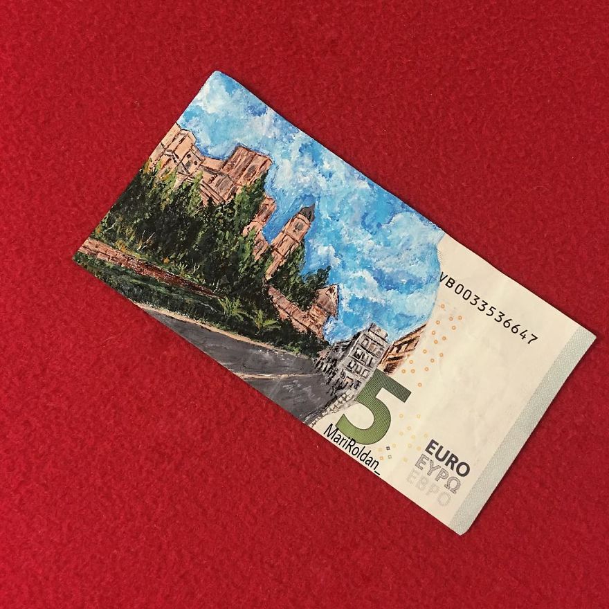 Mari Roldán The Young Artist Who Paints On Money