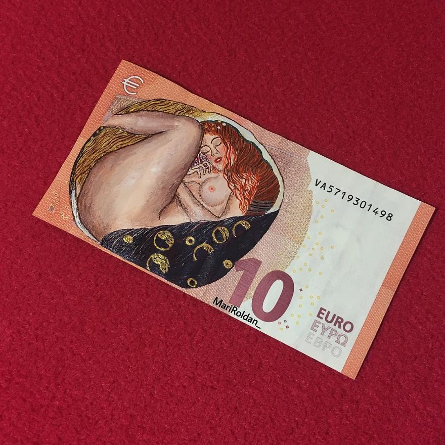 Mari Roldán The Young Artist Who Paints On Money