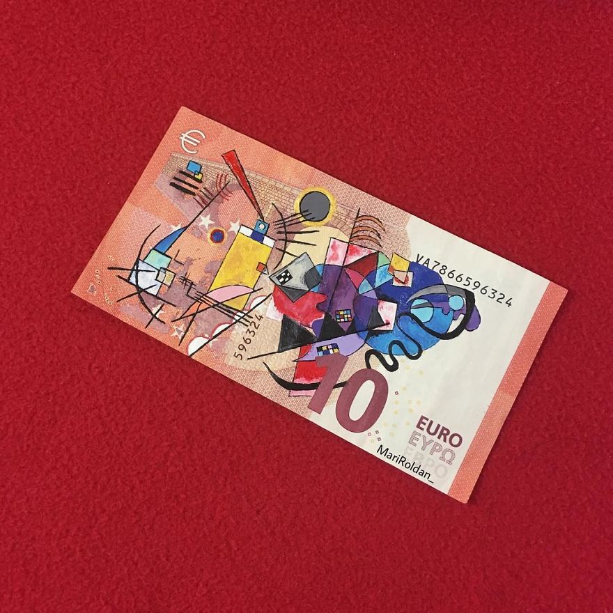 Mari Roldán The Young Artist Who Paints On Money