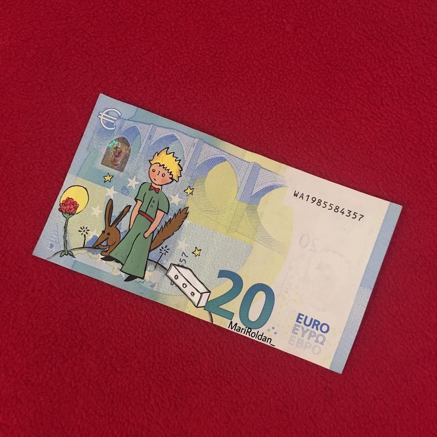 Mari Roldán The Young Artist Who Paints On Money