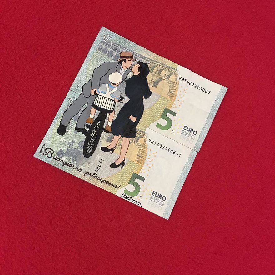 Mari Roldán The Young Artist Who Paints On Money