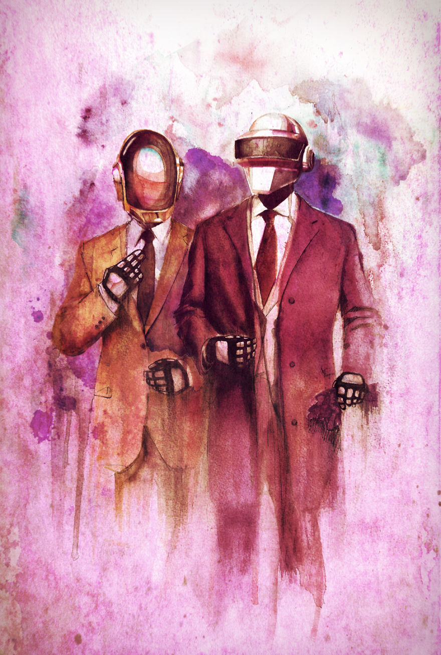 3D Insect Paintings And Watercolors Of Music Icons I've Produced Over The Years