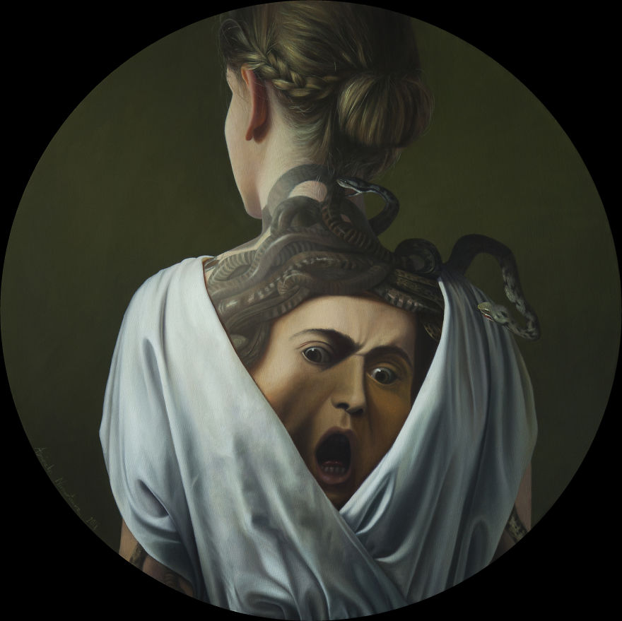 Famous Masterpieces Are Re-imagined As Tattoos On The Back